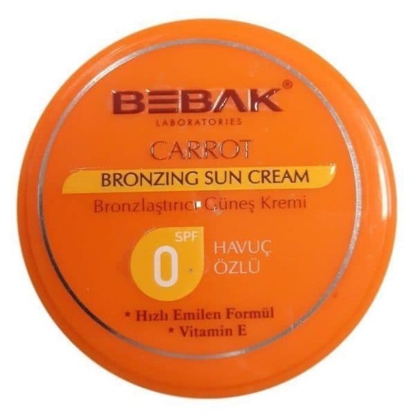 Bebak Havuç Özlü Bronzlaştırıcı Güneş Kremi