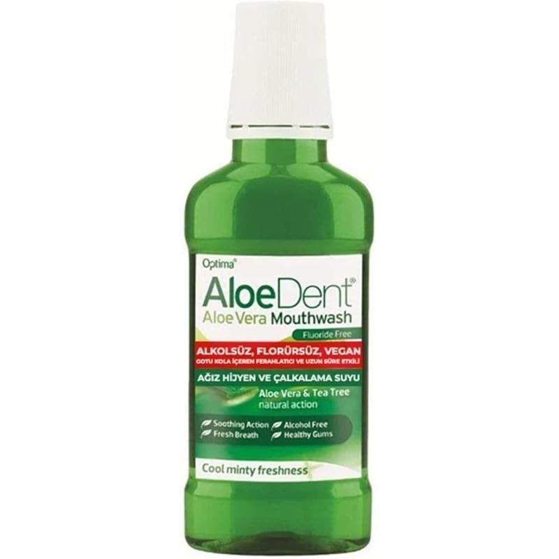 AloeDent Alkolsüz ve Florürsüz Ağız Kokusu Önleyici Doğal Ağız Bakım Suyu