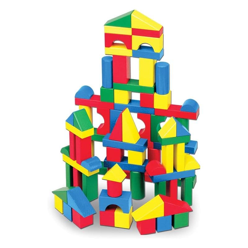 Melissa & Doug - Ahşap Blok Seti - 100 Parça (10481)